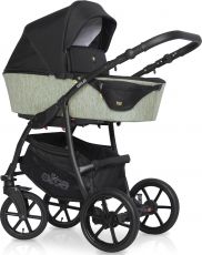 Детская коляска 2 в 1 Expander Elite 05 Mint (черная ткань – мятная тканевая)